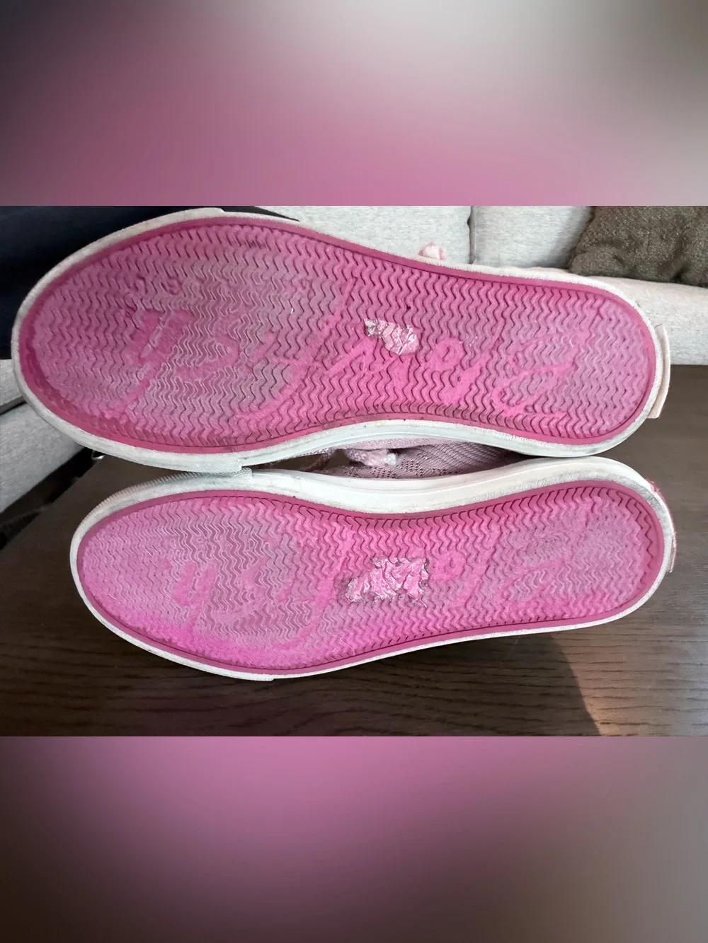 Kids Blowfish 2/3 Knit Lace-Up Sneakers - Pink